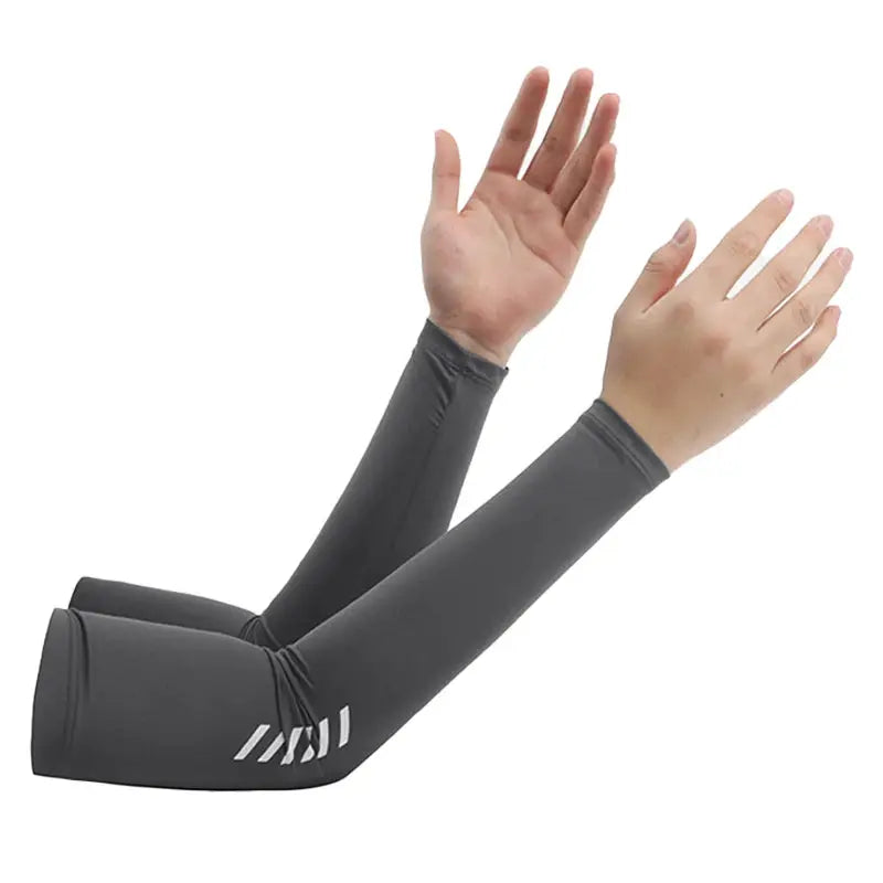 Men's Ice Silk Sunscreen Sleeves For Summer UV Protection Driving And Cycling Outdoor Arm Covers