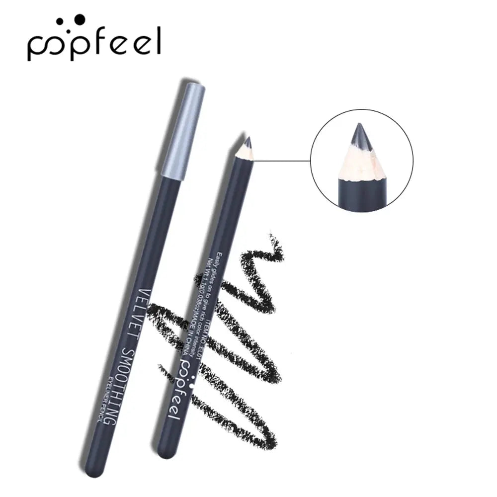 PopFeel Eye Makeup Set All In One Palette With Eyeliner Mascara Brow Pencil And Tools For A Complete Eye Look
