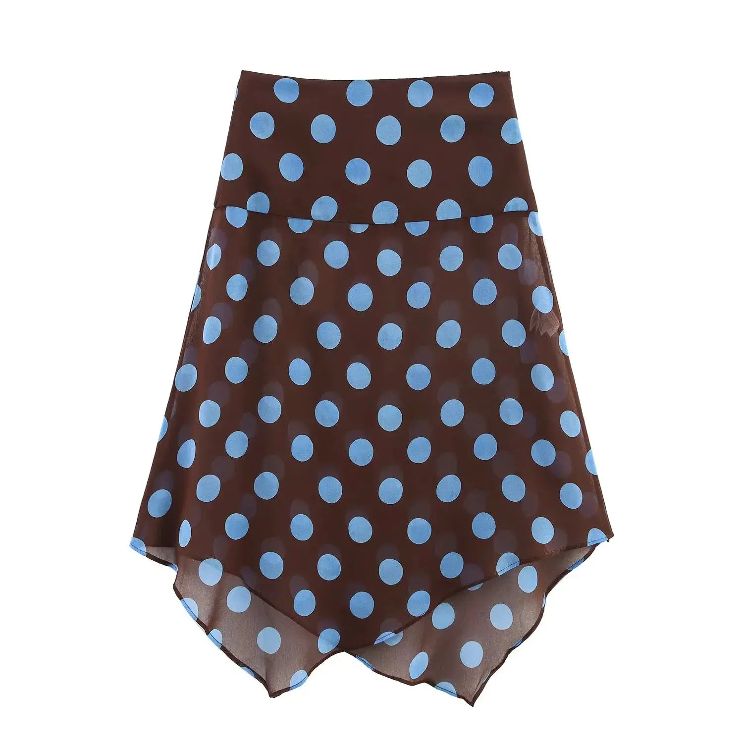 Polka Dot Midi Skirt Two Piece Set for Women Halter Top Beachwear 2026