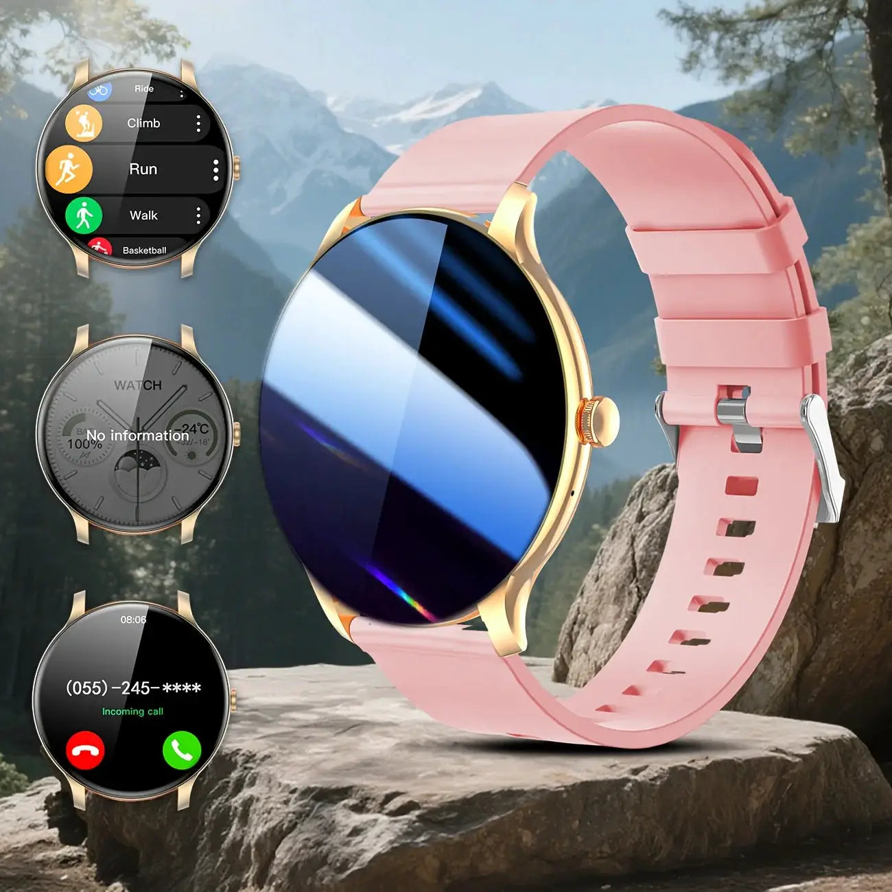 LAXASFIT 2026 Fashionable Mens Smartwatch With Wireless Calling And Digital Fitness Tracker For Android And iOS