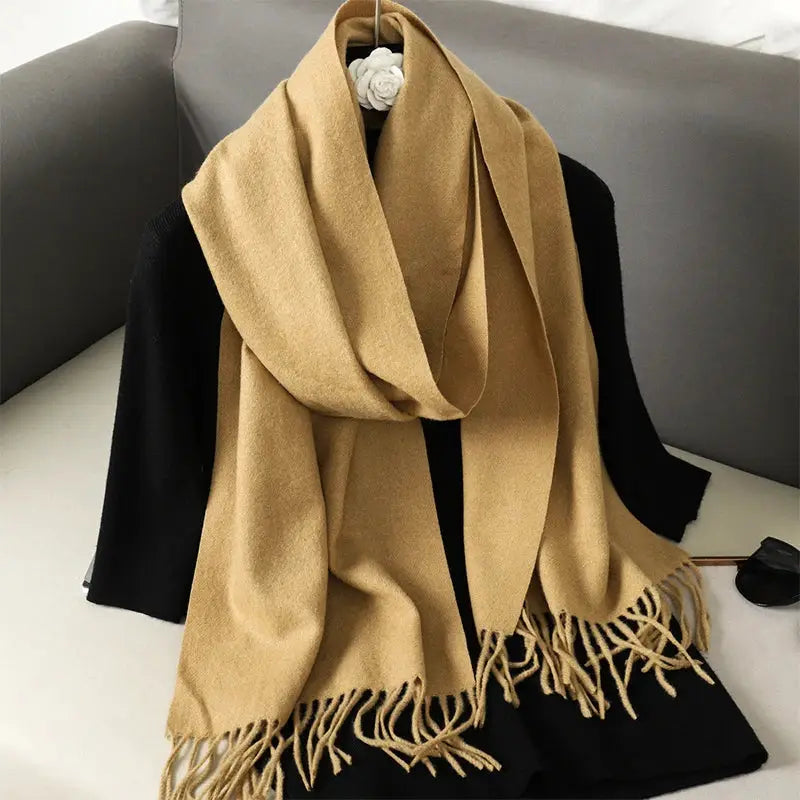 Brand 62 Womens Long Cashmere Blend Winter Scarf Hijab Shawl Wrap For Outdoor Warmth