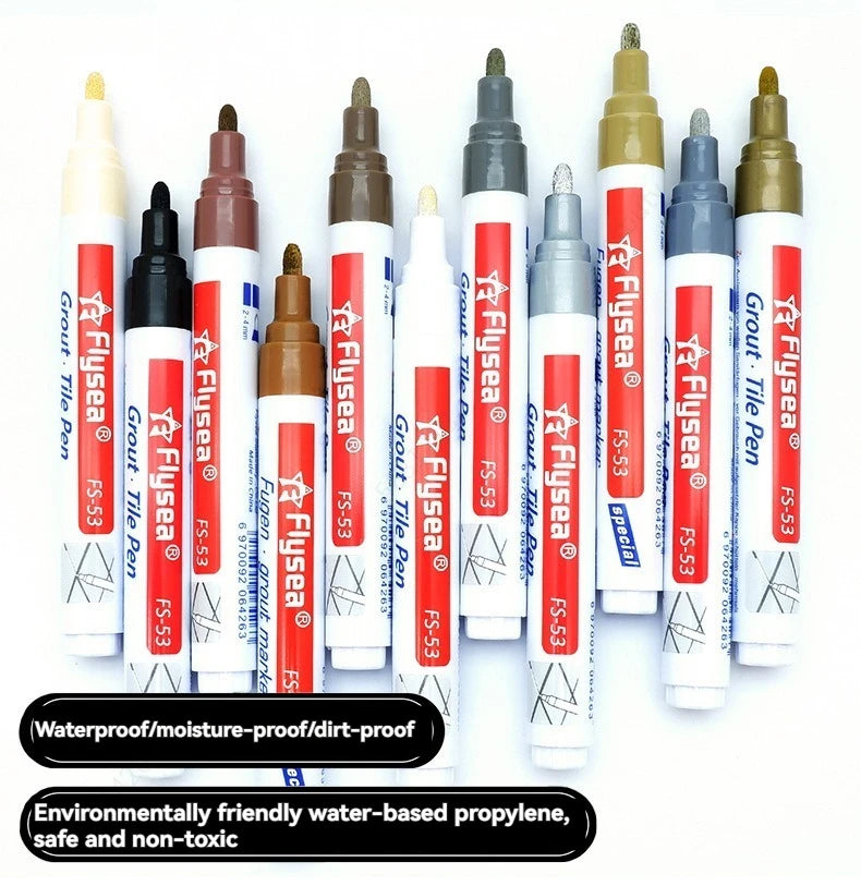 Grout pen set by Simples Market; 16 waterproof tile markers for tile seam repairs in assorted colors