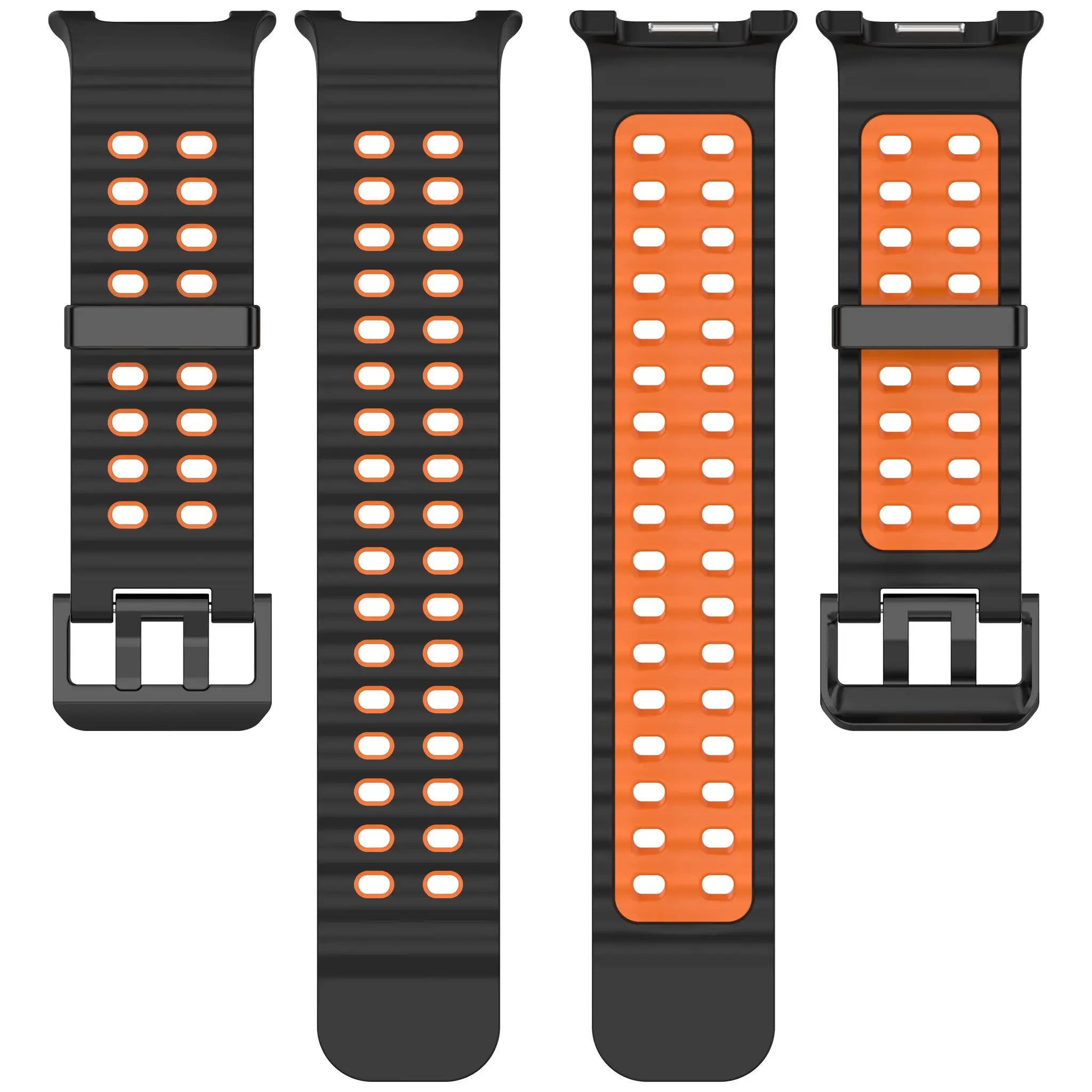 Silicone strap for Samsung Galaxy Watch 8/8 Classic Sport breathable wristband For Galaxy Watch 8 40/44mm Two-Tone silicone band
