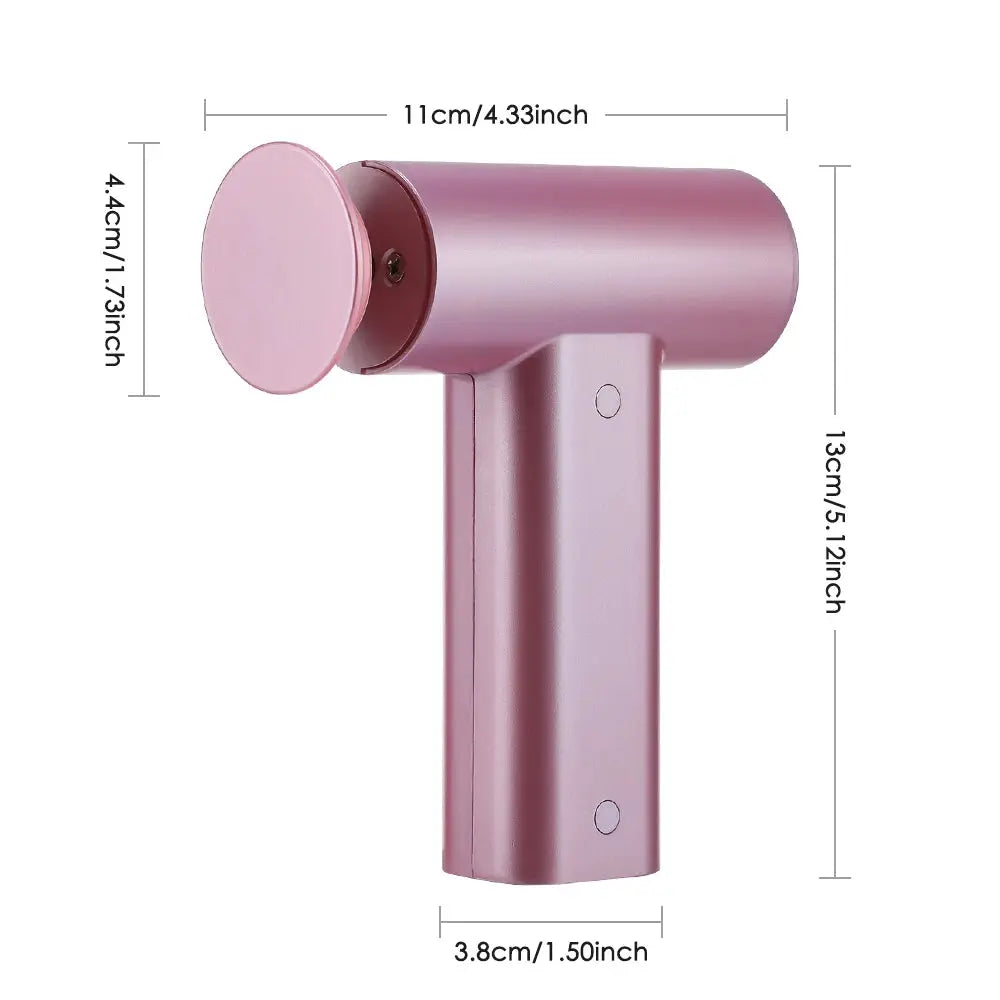 Electric foot callus remover, pink handheld pedicure tool with circular grinding head