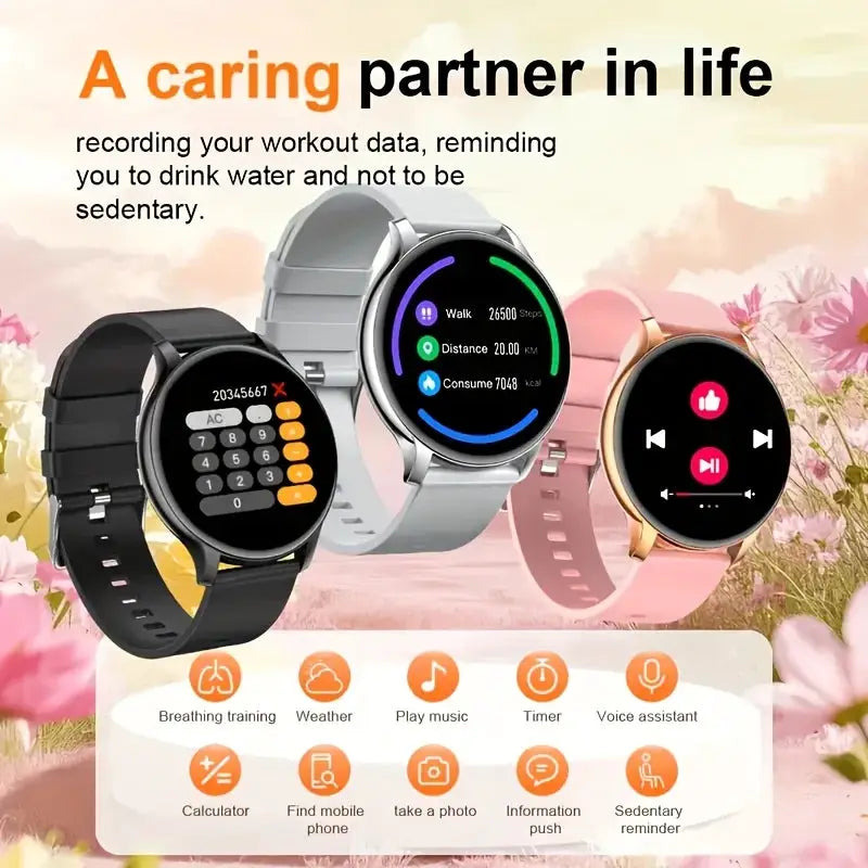 LAXASFIT 2026 Fashionable Mens Smartwatch With Wireless Calling And Digital Fitness Tracker For Android And iOS