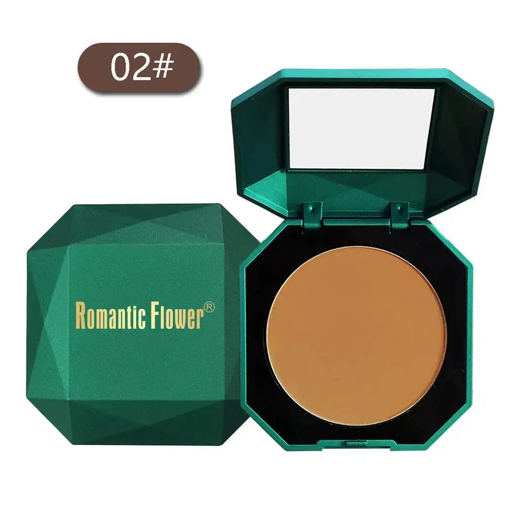 Brand New 4 Colors Dark Skin Pressed Powder Matte Long Lasting Waterproof Makeup Formula