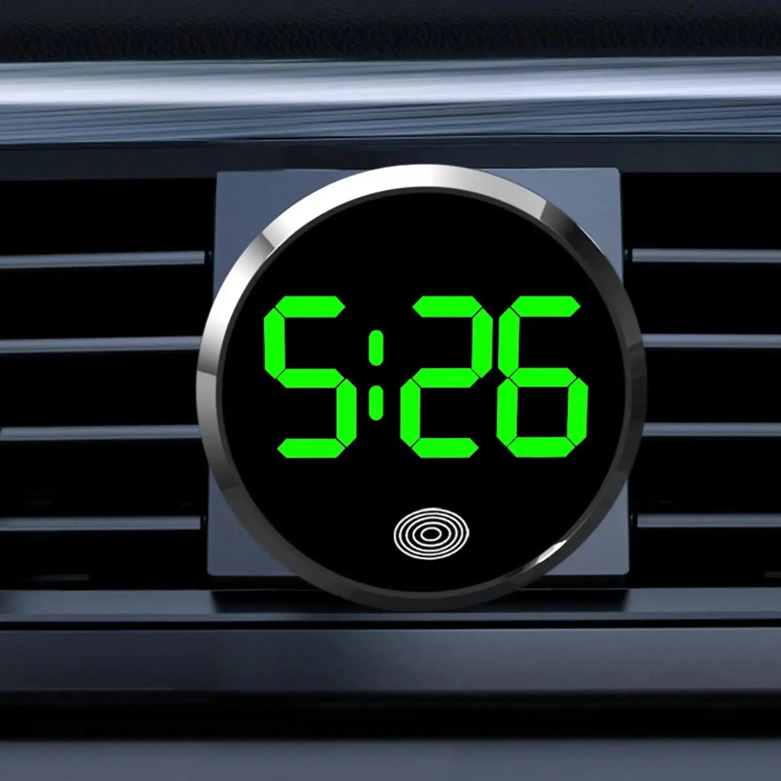 Car LED Clock With Touch Control Dashboard Watch Bright LED Display And Adjustable Brightness