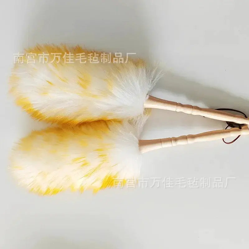 Scalable Wool Duster For Home And Car Cleaning Washable Dust Brush Gentle On Delicate Surfaces
