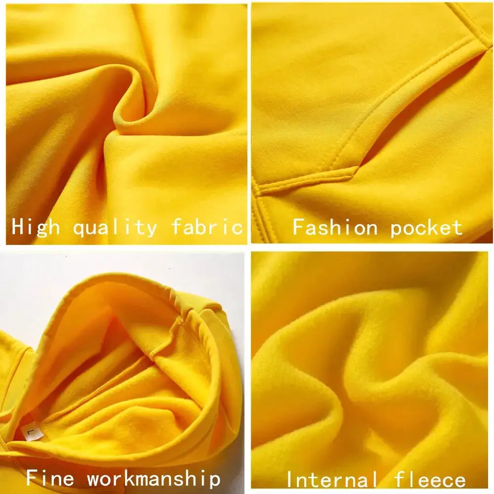 NovaWear Unisex Solid Color Hoodie Sweatshirt All Season Comfort Regular Fit Polyester Knit