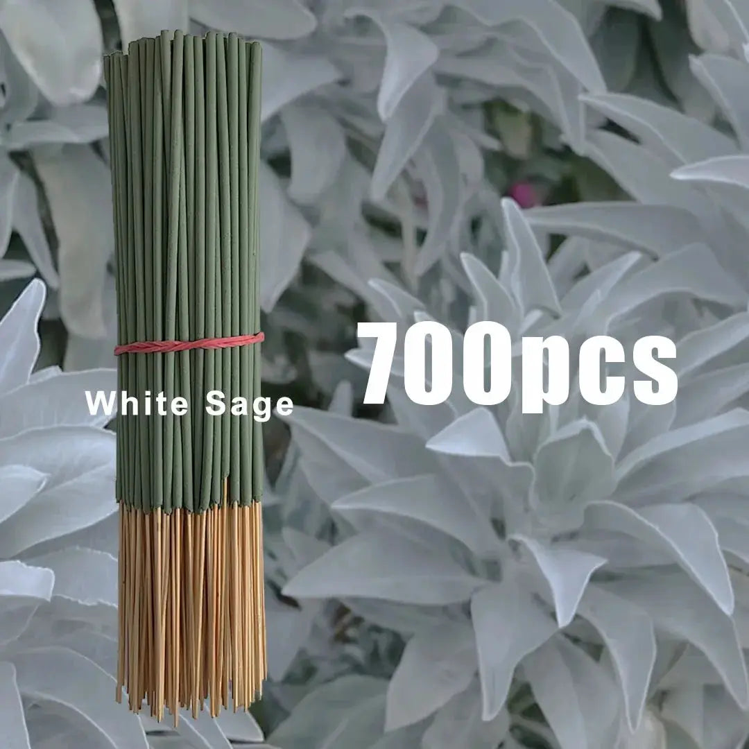 White Sage Incense Sticks Pack 20 50 8.66 Inch Long For Yoga And Meditation Purifies Mind And Eliminates Negative Energy