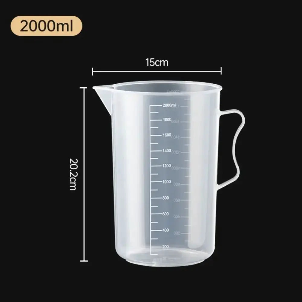 100 To 5000ml Thickened Plastic Measuring Cup With Clear Scale Food Grade Beaker For Kitchen And Lab Use