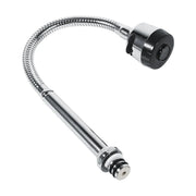 304 stainless steel swivel spout kitchen faucet hose with spray head, single-handle connection