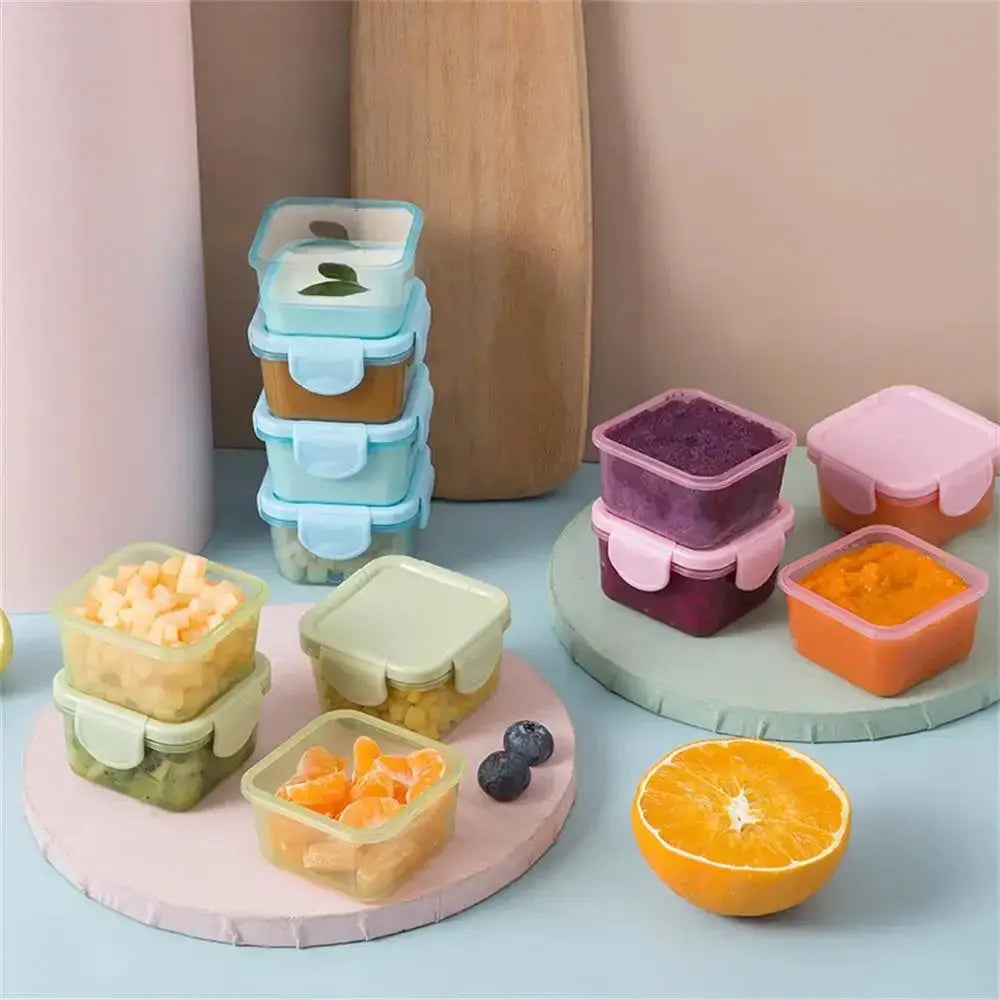 SmartSeal Mini Food Storage Containers Set With Leakproof Lids For Airtight Freshness On The Go