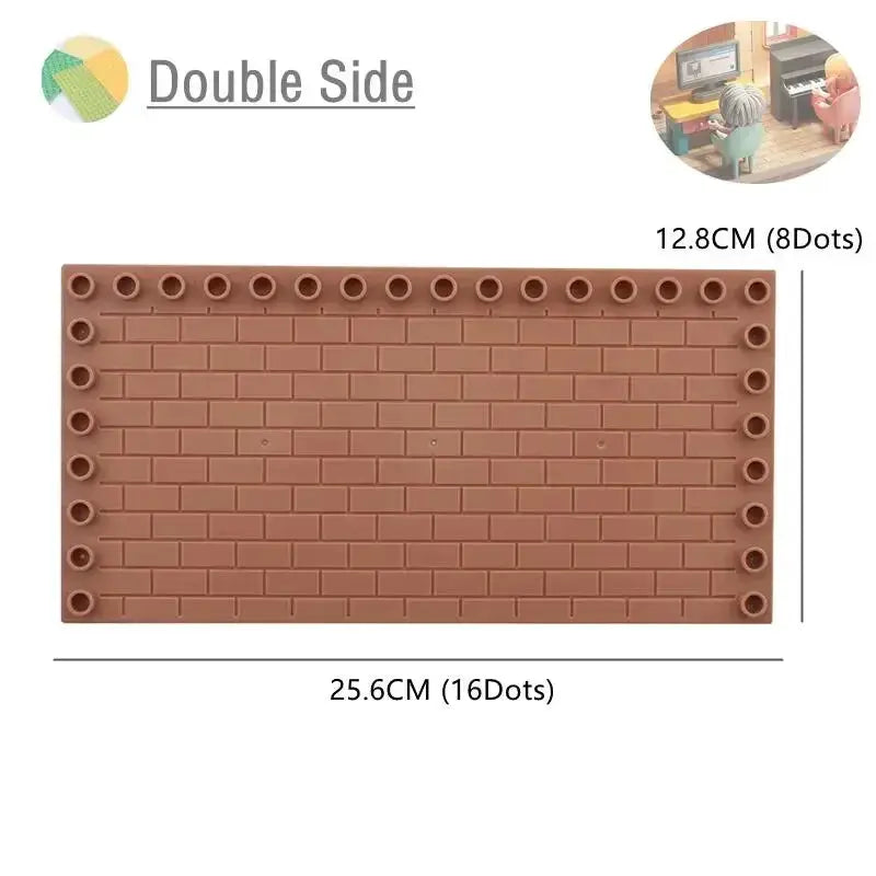 9 Sizes Big Building Plastic Blocks Base Plates Compatible With Large Bricks And Assembly Figures For Kids Toys