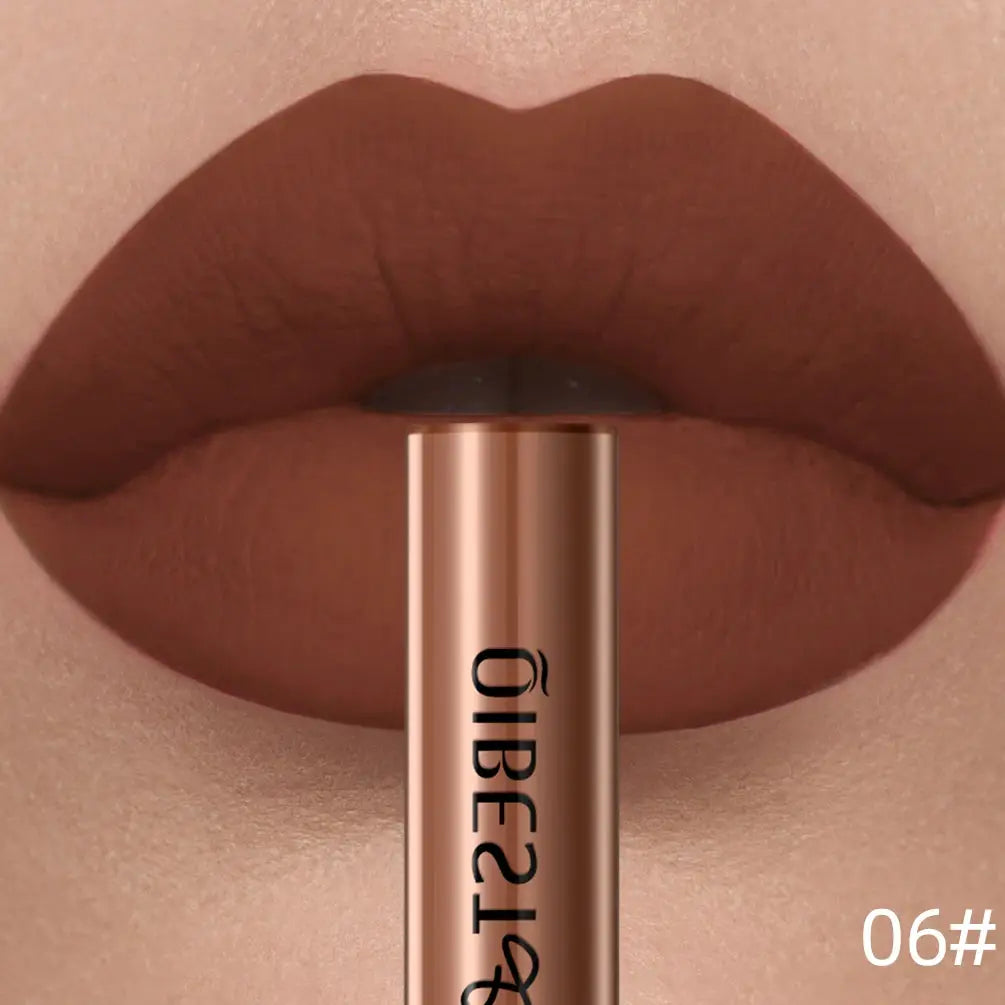 Qibest Matte Liquid Lipstick Waterproof Long Lasting Velvet Matte Lip Tint For All Day Color