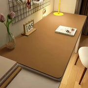 PU Leather Desk Mat Waterproof Easy Clean Large Desk Protector Anti Slip Keyboard Mouse Tea Coaster Gaming Pad
