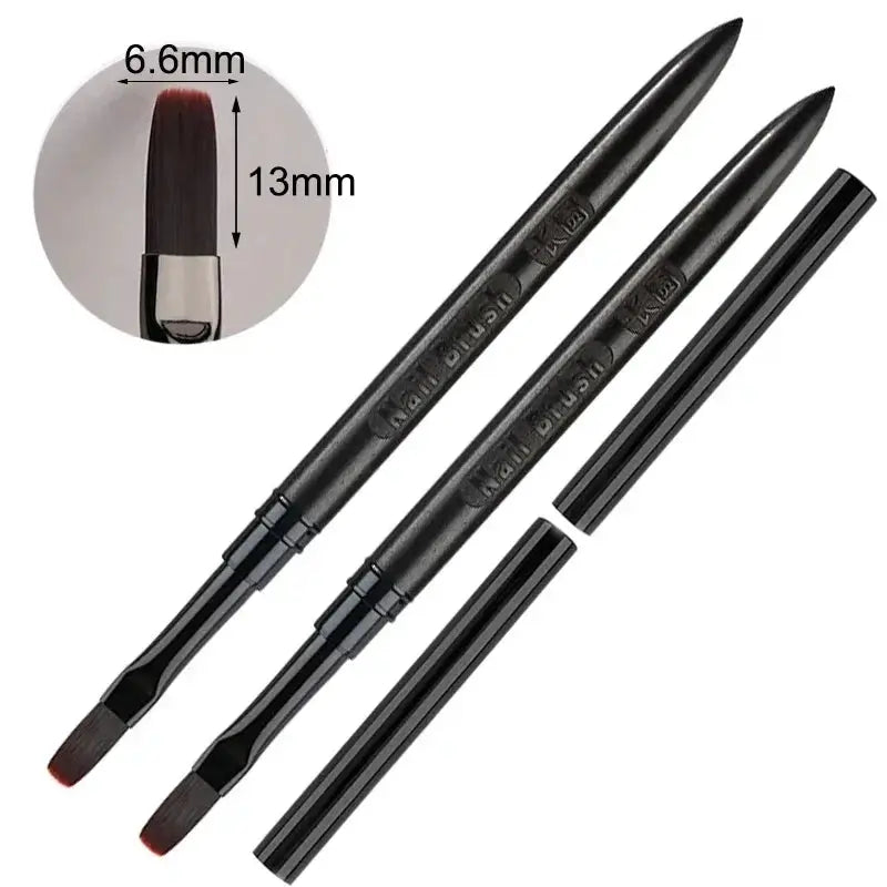 NailCraft Wood Gel Painting Brush For Gel Tip Extensions And Acrylic Builder With Precision Fine Bristles For Nail Art