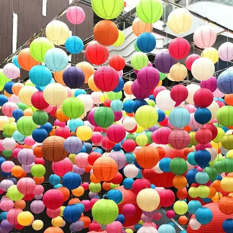 12 Inch Chinese Paper Lantern Ball DIY Handmade Round Lantern For Wedding Christmas Event Party Decorations 30cm