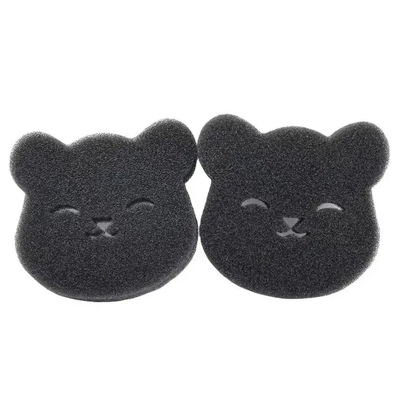 2 Or 4 Sets Pet Hair Remover Sponge Bear Sticky Reusable Machine Washable Dryer Safe Black