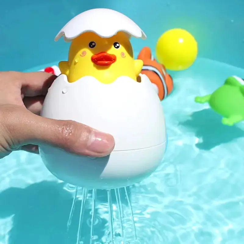 Baby Bathing Toy Cute Duck Penguin Egg Water Spray Sprinkler For Kids Shower Bath Time Toy Gift