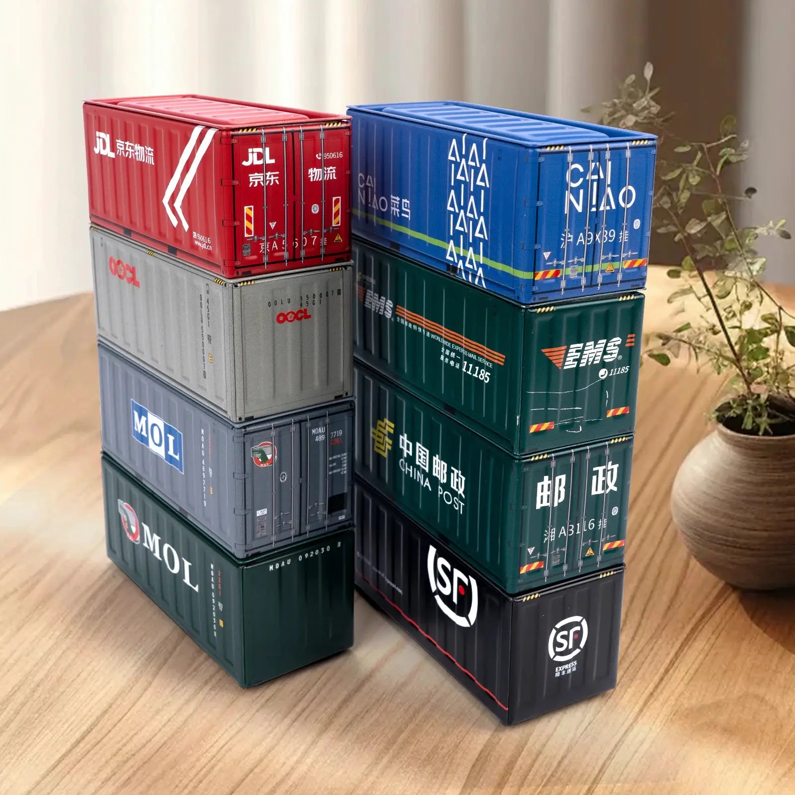Mini Iron Storage Box Miniature Desktop Organizer Sea Freight Container Design Creative Decoration For Collectors Gift