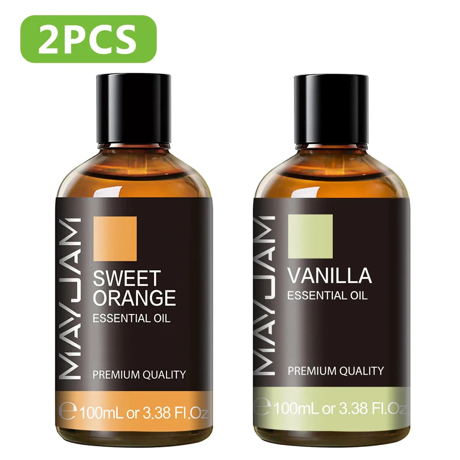 MAYJAM 100ml Pure Plant Essential Oil Mint Bergamot Patchouli Citronella Lemongrass Chamomile Cedarwood For Reed Diffuser