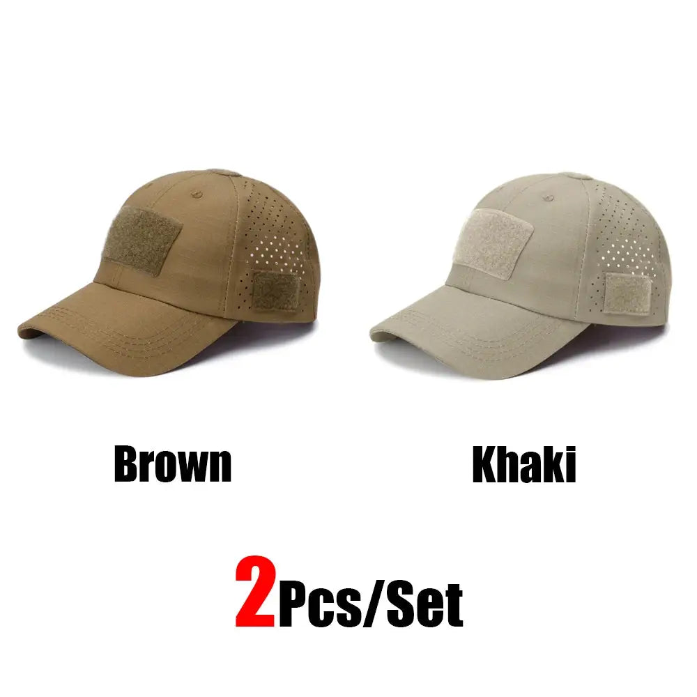 Mens Camouflage Baseball Cap Breathable Sun Protection Hat For Outdoor Sports Hunting Hiking Camping Beach Fishing