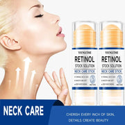 Retinol Neck Care Stick Anti Aging Firming Treatment Hyaluronic Acid Collagen For Wrinkle Reduction Sagging Skin