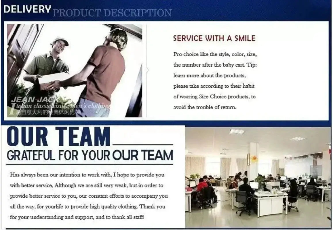 Simples Market collage showing delivery scene, service message, and busy office team