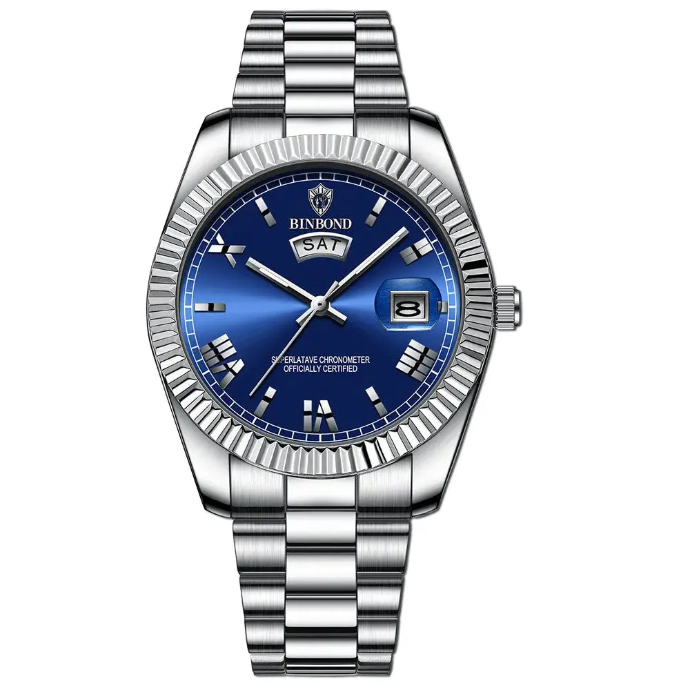 Binbond Mens Business Sports Quartz Watch Waterproof Luminous Calendar Wristwatch Premium Quality