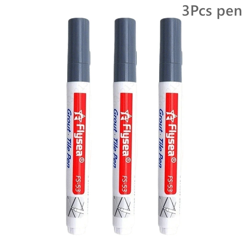 Grout tile pens 3-pack by Simples Market; waterproof wall seam markers in black, white, beige
