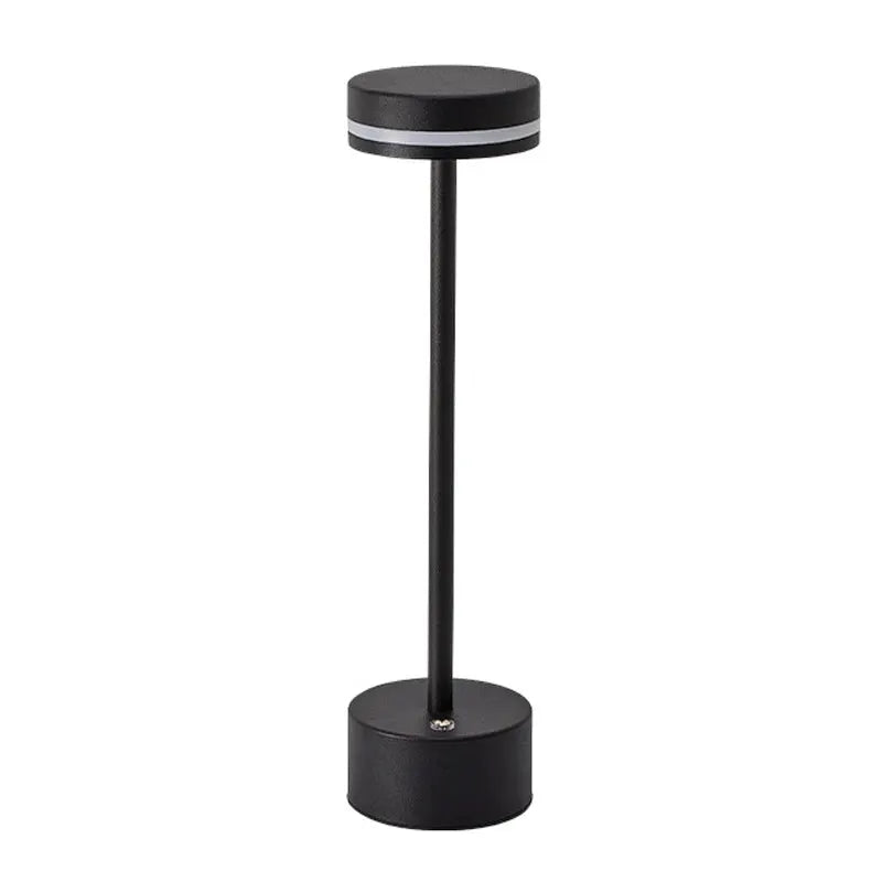 Touch Small Night Light LED desk lamp by Simples Market, black aluminum, adjustable brightness