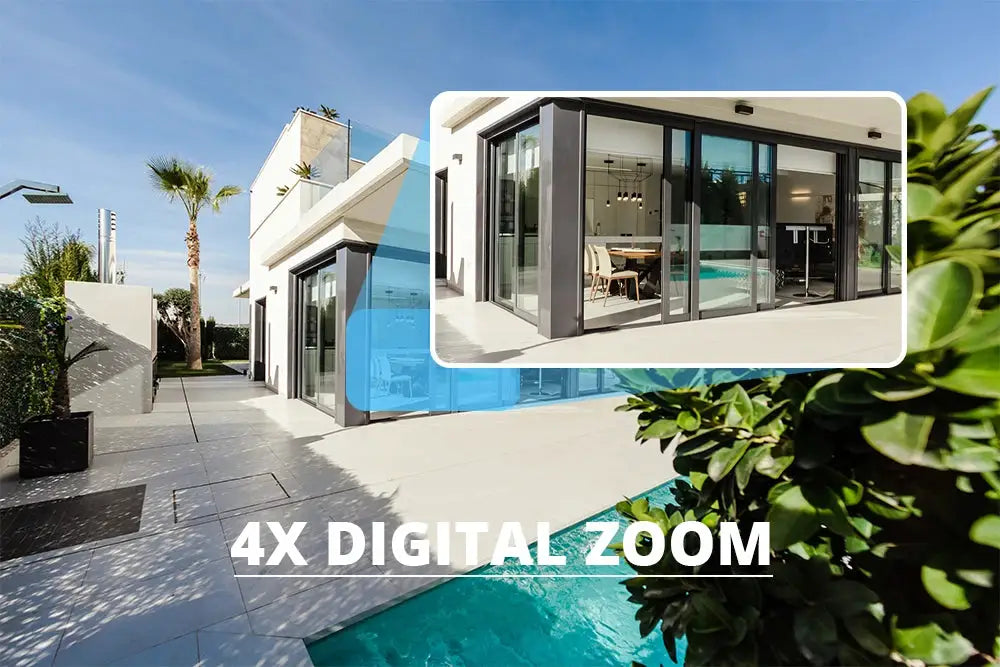 4MP PTZ WiFi IP Outdoor Surveillance Camera with 4x digital zoom