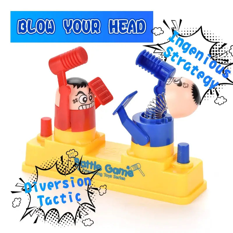 Children's Prank Decompression Funny Toy Two Person Head Fidgeting Game Parent Child Interactive Board Game for Kids
