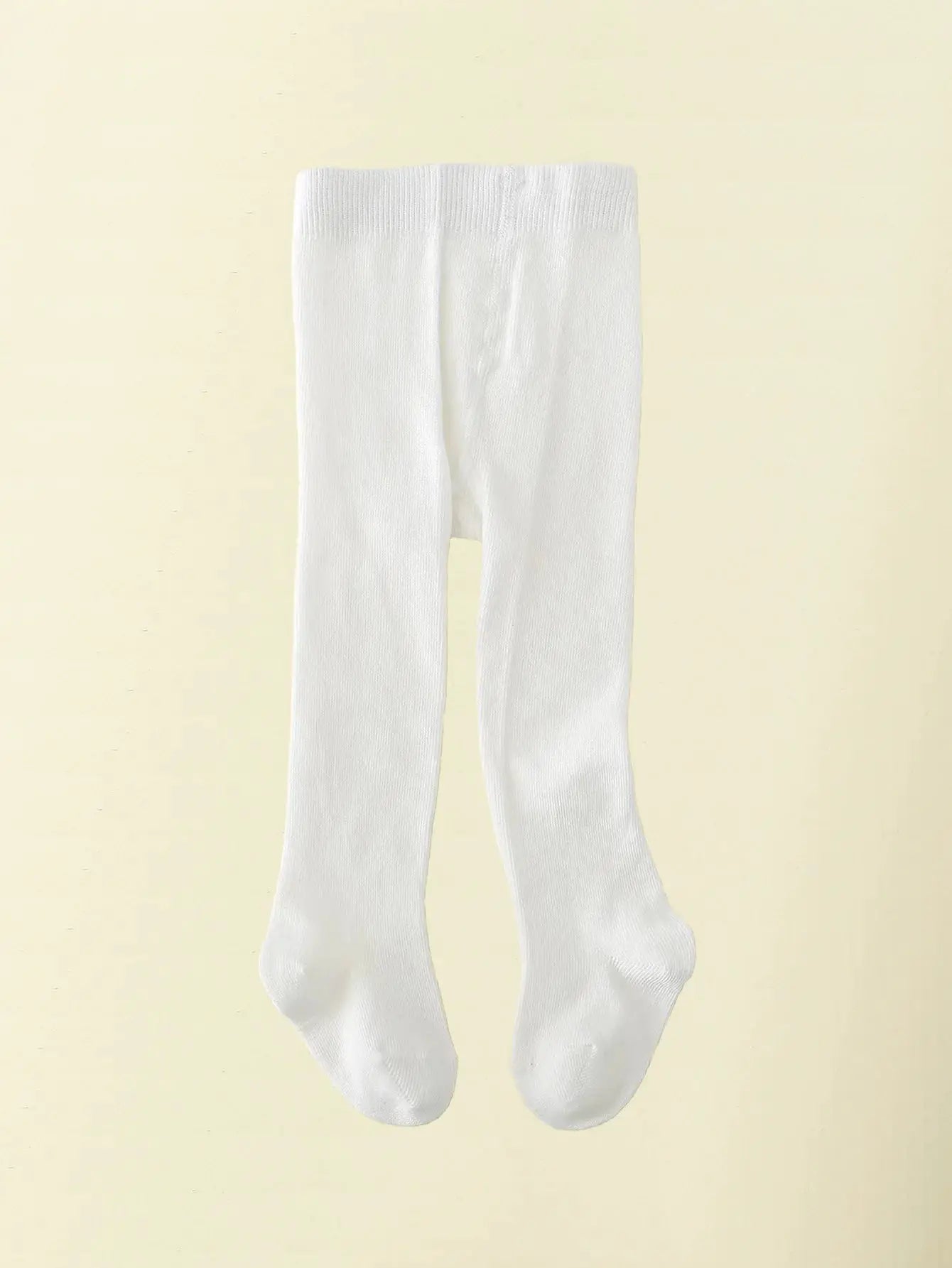 Infant Knitted Tights 1 Pair Traceable Cotton Leggings For Baby Girls 0 To 36 Months White Black