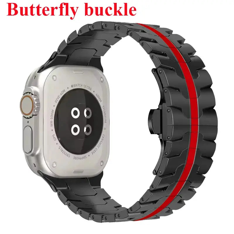 Stainless Steel Strap For Apple Watch Series 11 10 9 8 SE 3 46mm 45mm 42mm 44mm Metal Bracelet Band For iWatch Ultra 3/2/1 49mm