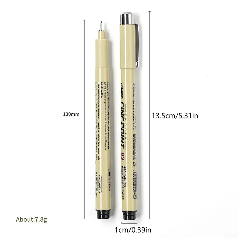 Nail Art Graffiti Line Pen Gel Painting Waterproof Precision Nib With Ultra Fine Brush For Crisp Detailed Nail Art