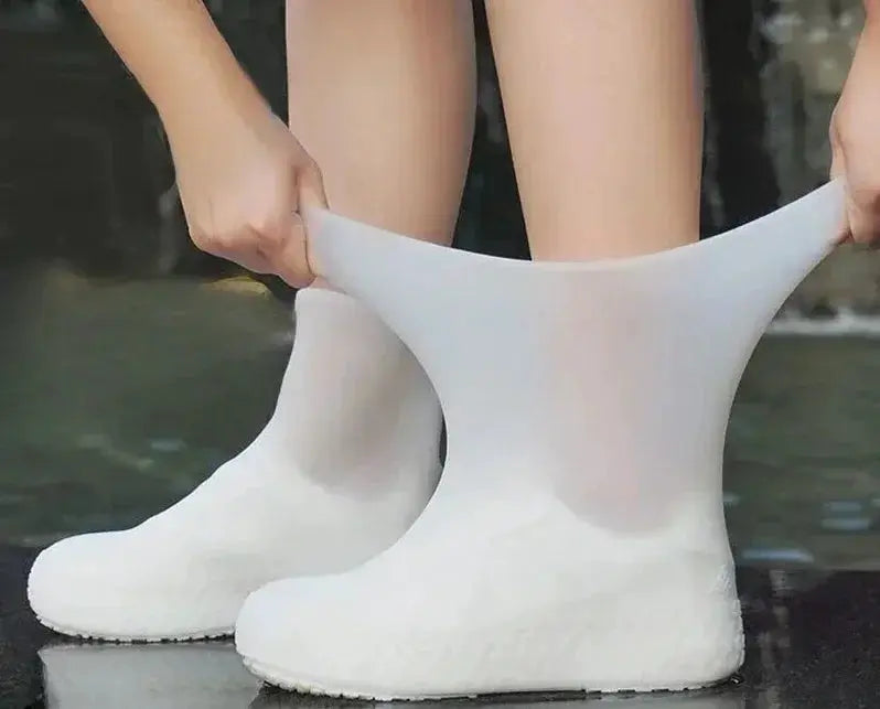 Latex Waterproof Overshoes For Outdoor Rain Gear Shoe Covers For Rainy Day Protection 1 Pair