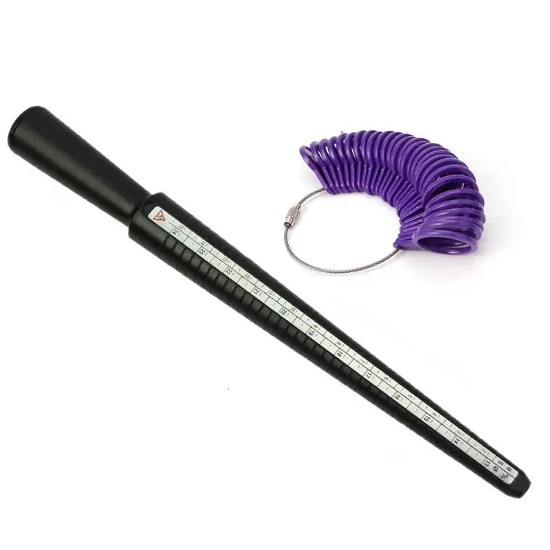 Ring Size Mandrel And Finger Gauge Set Plastic Ring Sizer For Jewellery Making And Measuring