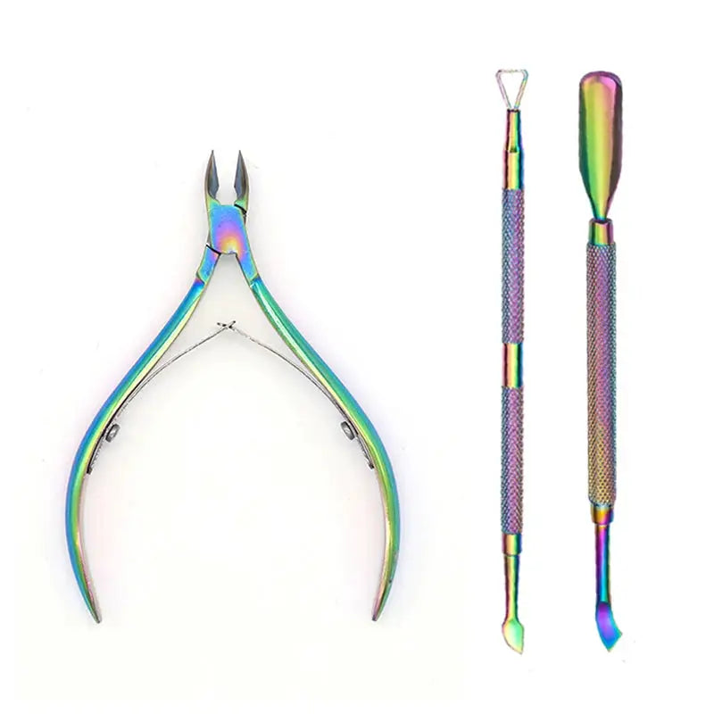 PrimeCare Cuticle Cutter Set Stainless Steel Nail Manicure Tools for Precise Cuts and Pedicure Comfort