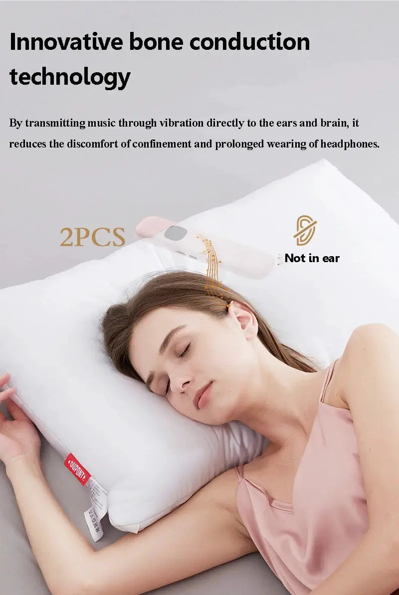 Simples Market bone conduction sleep speaker 2pcs set for under-pillow use, not in ear