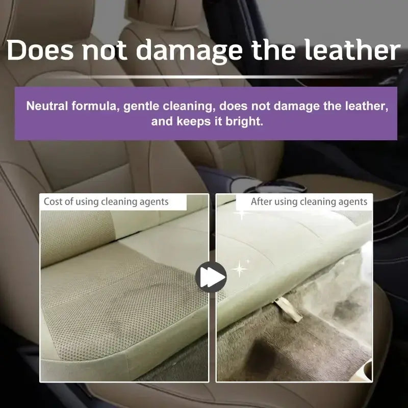 H4Cacle car upholstery cleaner by Simples Market for leather seats; waterless, powerful degreasing.