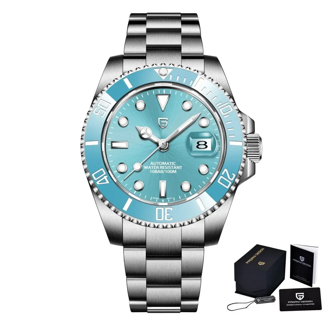 PAGANI DESIGN 2026 Mens Automatic Mechanical Watch 40mm Stainless Steel Waterproof Miyota 8215 Relogio