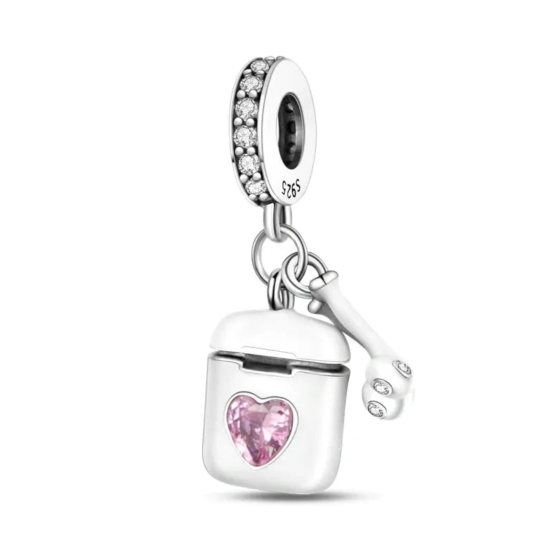 Original 925 Silver Charms Beads For Pendant Charm Bracelet Dangle For Women DIY Fine Jewelry Making Hot Sale