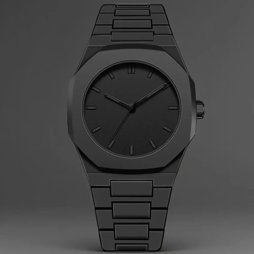 Mens Quartz Watch With Arabic Numerals Silicone Drip Oil Strap For Everyday Wear