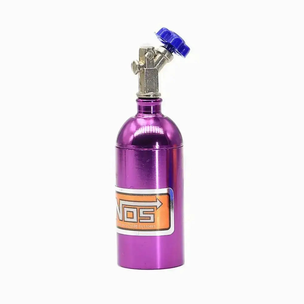 One Tenth Scale RC Car Nitrogen Bottle With Fixed Chain Metal Decorative Part Universal Fit For Climbing Vehicles