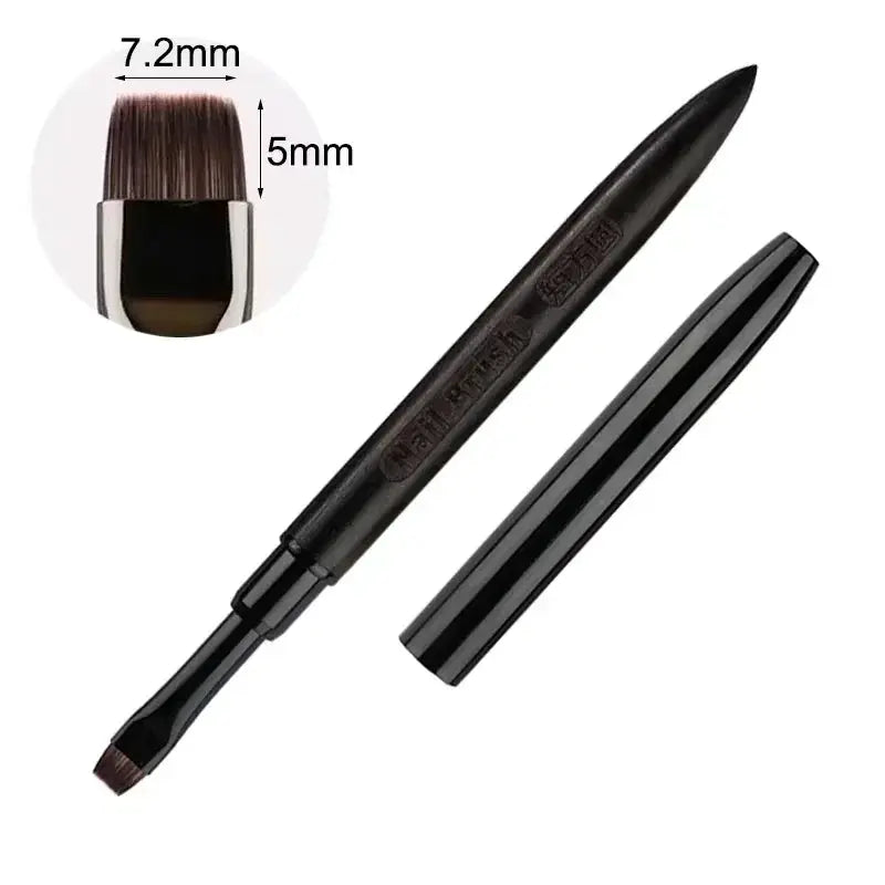 NailCraft Wood Gel Painting Brush For Gel Tip Extensions And Acrylic Builder With Precision Fine Bristles For Nail Art