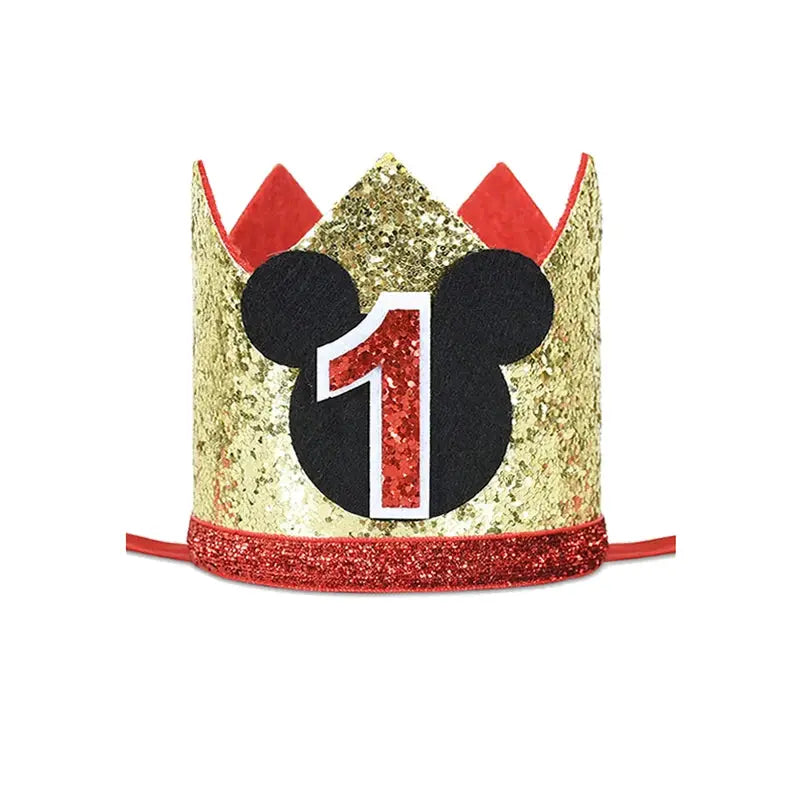 First Birthday Crown Hat For Kids Pink Party Decor Cute Birthday Party Hat For Boys And Girls