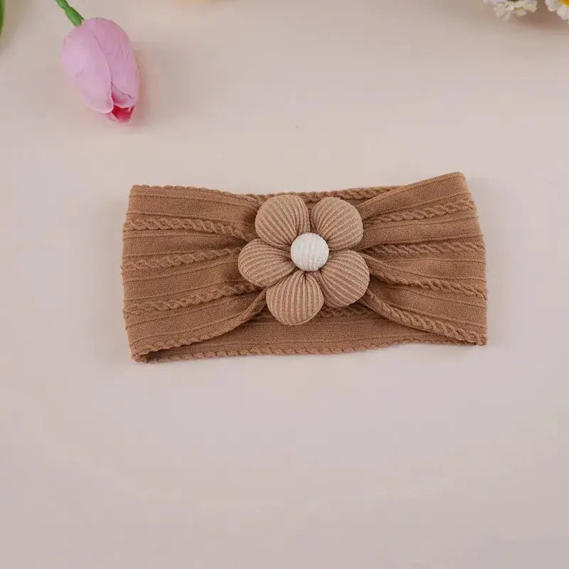 Cute Baby Headbands Flower Floral Elastic Soft Newborn Headbands For Baby Girl Children Turban Infant Hair Accessories