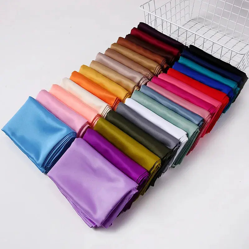 SatinLuxe 90x90 cm Satin Square Hijab Scarf For Everyday Modest Style And Elegant Wrap